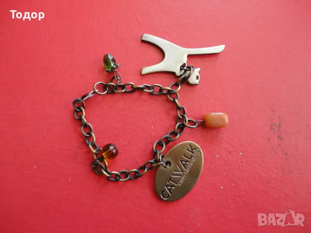 Бронзов аксесоар за чанта Catvalk