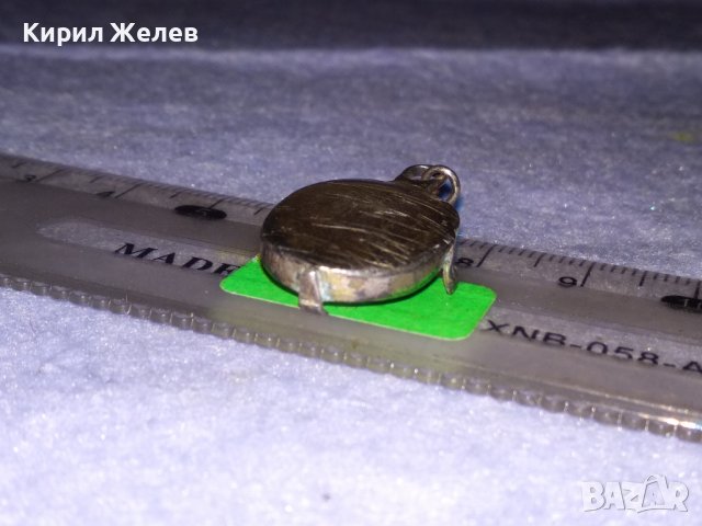 СТАРА СРЕБЪРНА ВИСУЛКА от МЕДАЛЬОН СРЕБРО 925 с ГНЕЗДО за ВГРАЖДАНЕ на СКЪПОЦЕНЕН КАМЪК 34462, снимка 8 - Антикварни и старинни предмети - 39318955