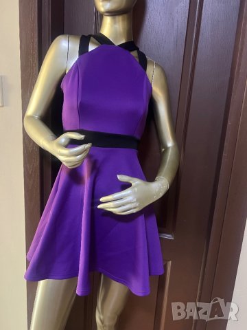 Дамска парти рокля в лилаво с интересен гръб !, снимка 2 - Рокли - 40057186
