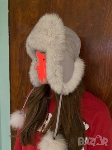 Зимна шапка естествен косъм, снимка 3 - Шапки - 42888625