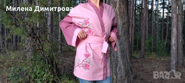 Ръчно рисувани кимона от поплин , снимка 9 - Сака - 48880401