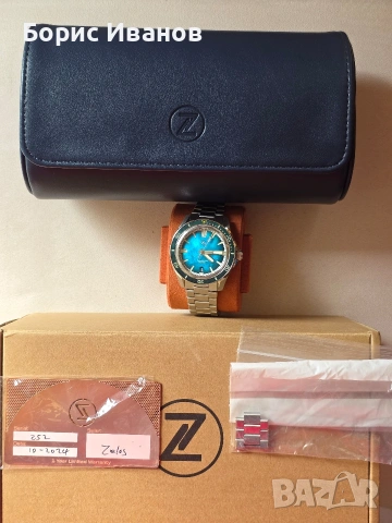Zelos Swordfish 40mm Teal MOP, снимка 3 - Мъжки - 53119548