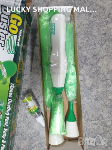 Електрическа етка за почистване на прах Go Duster с 3 накрайника, снимка 11 - Други стоки за дома - 31420477