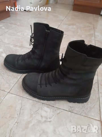 Боти естествена кожа , снимка 3 - Дамски боти - 39097126