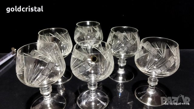 кристални чаши , снимка 6 - Антикварни и старинни предмети - 52673930
