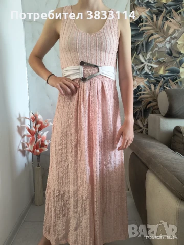 Дълга рокля от дантела - нова, снимка 1