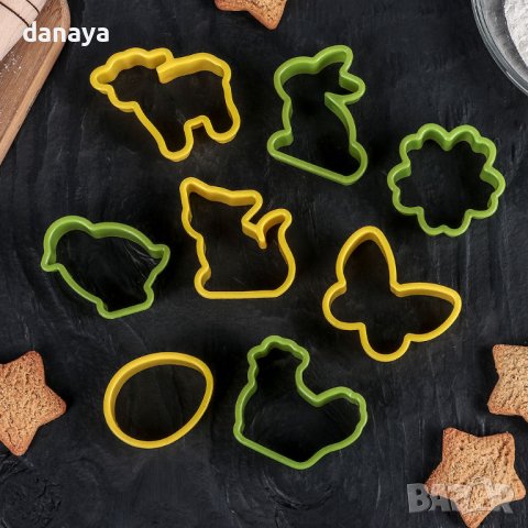 1982 Формички за сладки Великден резци за великденски бисквитки, снимка 2 - Форми - 39629507