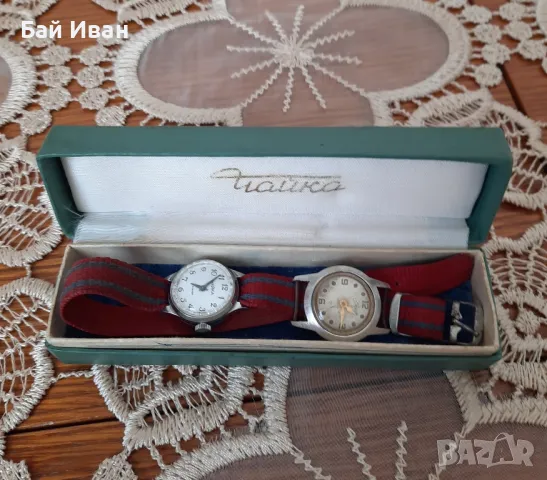 Дамски ръчен механичен часовник 2 броя - Чайка - топ цена !, снимка 2 - Дамски - 47338492