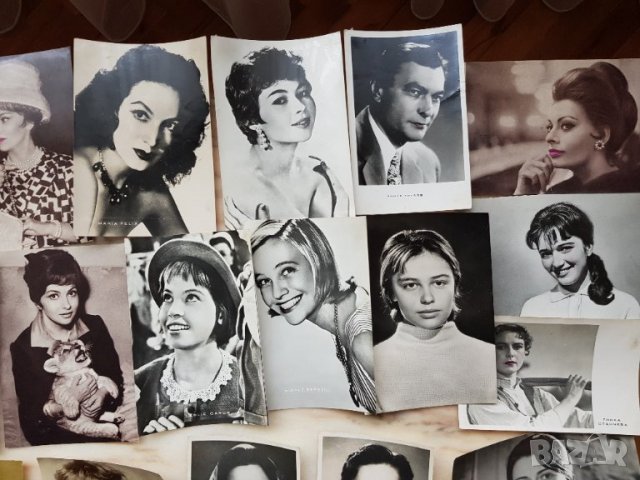Стари картички на певци и актьори от  60те годинии-50 броя, снимка 3 - Филателия - 35530607