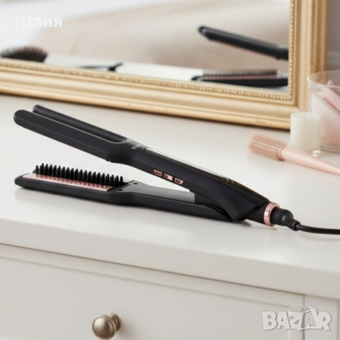 Преса за изправяне на коса с вграден гребен , снимка 2 - Преси за коса - 52566913