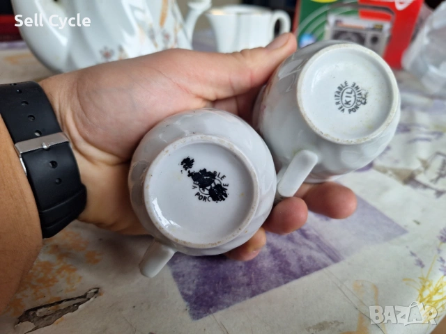 ✅БЪЛГАРСКИ ПОРЦЕЛАНОВ СЕРВИЗ ЗА КАФЕ❗, снимка 3 - Сервизи - 53042621