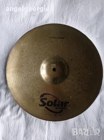 Краш чинел Sabian Solar 16 инча., снимка 1 - Ударни инструменти - 48641736