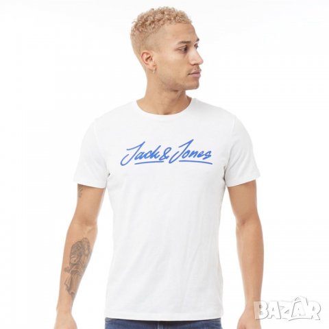 Мъжка Тениска JACK AND JONES JJ4561 Б10, снимка 1 - Тениски - 31621532