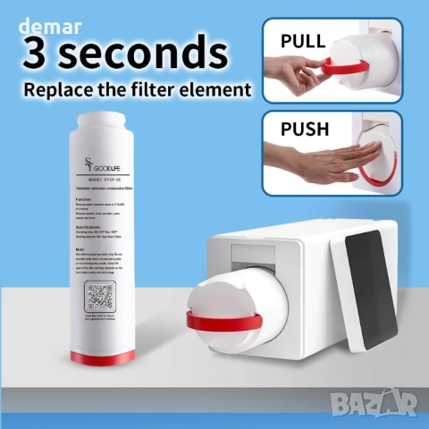 SYGOODLIFE пречиствател за вода с обратна осмоза,висок дебит,компактен, снимка 5 - Други стоки за дома - 51699647