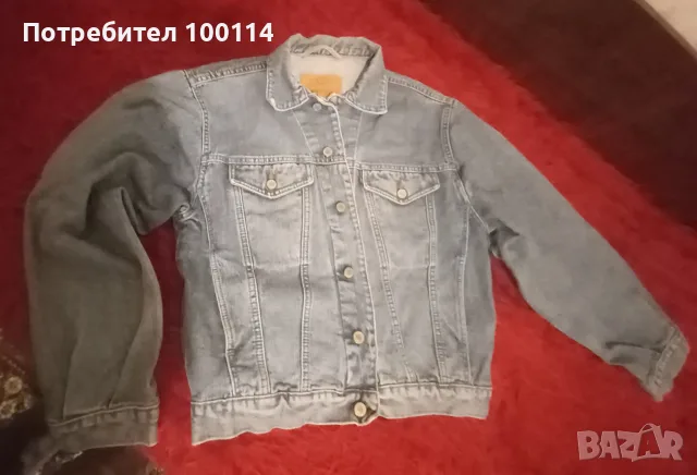 Дънково яке Levi Strauss, размер M/L, като ново, снимка 2 - Якета - 56248438