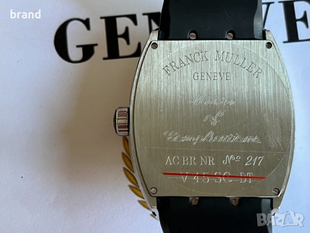 Мъжки часовник Franck Muller Yachting V45 Black механичен клас 5А+, снимка 8 - Мъжки - 36991127