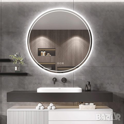 Огледало за баня с LED осветление XMR-Y18-819, снимка 5 - Огледала - 42839127