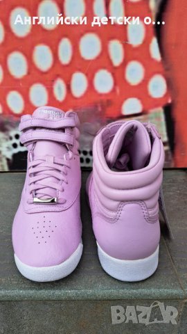 Английски детски кецове естествена кожа-Reebok , снимка 6 - Детски маратонки - 40504505