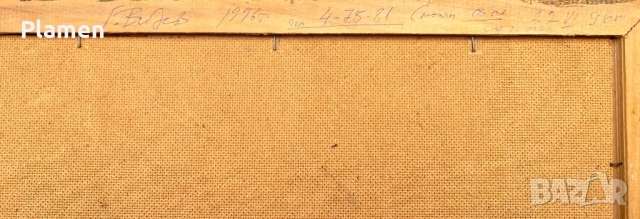 КАРТИНА МАСЛО СТАРИ СОЗОПОЛ 1996 Г. ПОДПИСАНА, снимка 4 - Картини - 54069279