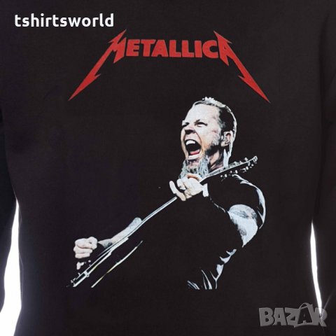 Нов мъжки суичър с дигитален печат на музикалната група Metallica (Металика), снимка 7 - Суичъри - 31757750