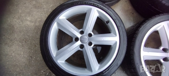 джанти s line 18 цола за audi a4 a5 a6 ЕТ29 С Гуми 245 40 original , снимка 2 - Аксесоари и консумативи - 50726868