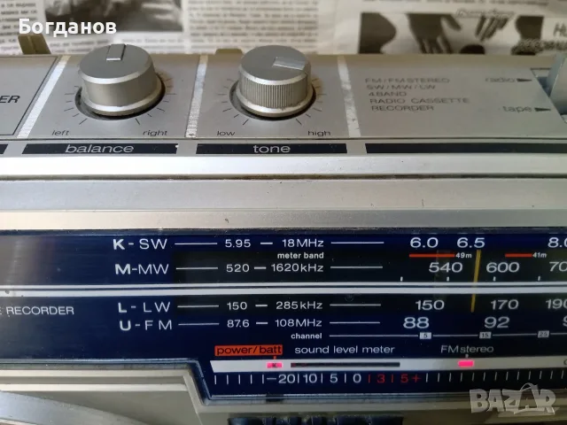 SHARP GF-5454 RADIO CASSETTE RECORDER MADE IN JAPAN, снимка 8 - Радиокасетофони, транзистори - 55896627