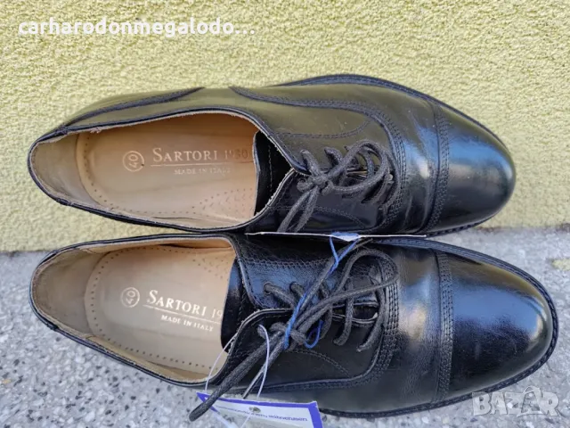 SARTORI Обувки Мъжки Чисто нови Made in Italy 100 ПРОЦЕНТА ВИСОКОКАЧЕСТВЕНА КОЖА, снимка 7 - Ежедневни обувки - 48048604
