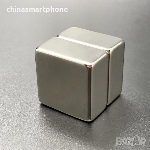Неодимов магнит 20x20x10mm N52 1300-2600Gs 12гр квадратен | moqtmagazin.com, снимка 2 - Други инструменти - 36869478