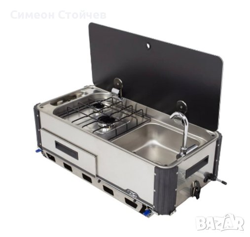 Мобилна кухня 2 бр. газови котлони и мивка CAN SL1400.LL-О, снимка 3 - Газови котлони - 42837639