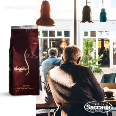 Кафе на зърна Saccaria Prestige 1 кг, снимка 8 - Други - 53234125