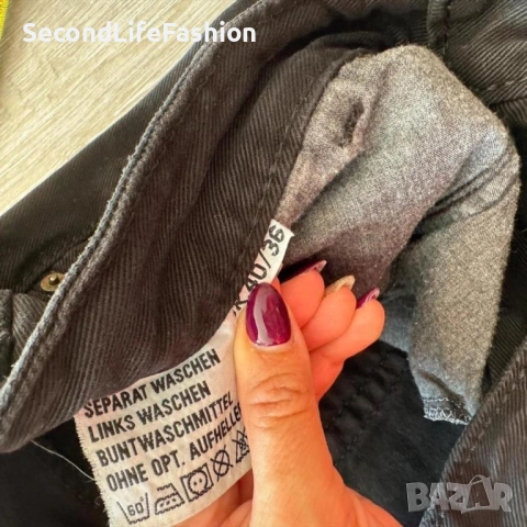 Дънки Humphrey And Brothers Joker, ежедневни черни дънки W40 L36 винтидж , снимка 7 - Дънки - 53020316