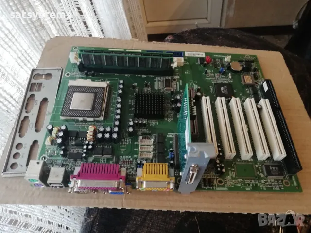 Дънна платка Wincor Nixdorf SCENIC 651/661 Socket 370 CPU+FAN+RAM, снимка 2 - Дънни платки - 48322328