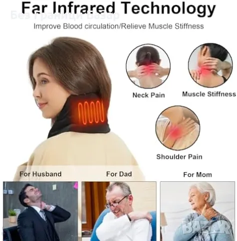 Нов Затоплящ шал с бързо загряване и дълготрайна батерия, идеален подарък, снимка 2 - Шалове - 48359981