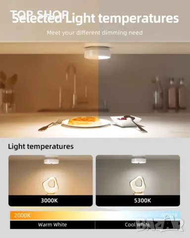 Осветление за гардероб шкаф библиотека с вътрешен сензор за движение 2000mAh Акумулаторно, снимка 3 - Лед осветление - 49049677