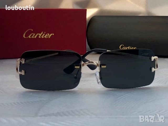 Мъжки слънчеви очила правоъгълни черни, снимка 4 - Слънчеви и диоптрични очила - 51727487