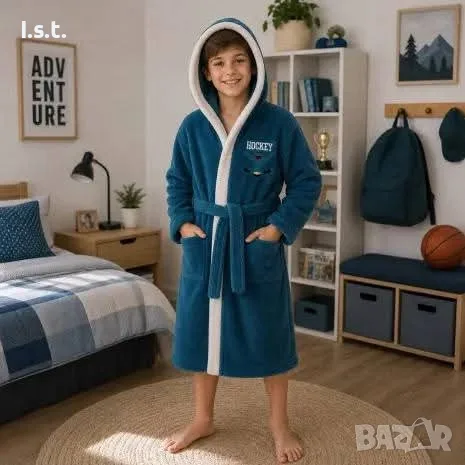 Детски и юношески памучни халати, снимка 14 - Хавлии и халати - 56047479