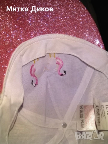 Бродирана шапка женска фламинго регулируема нова маркова на Уалкики, снимка 8 - Шапки - 51554195