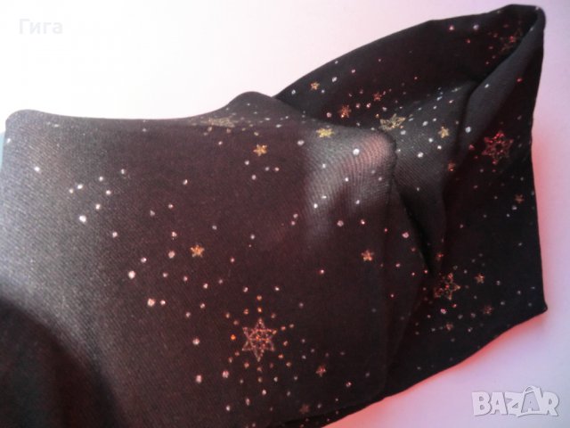 плътен черен чорапогащник звезди, снимка 3 - Бельо - 38087820