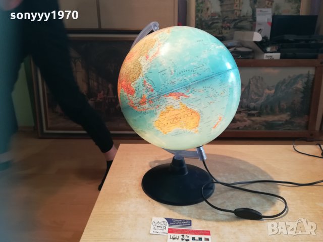 свтещ глобус-45х35см-пвц, снимка 4 - Настолни лампи - 30382320