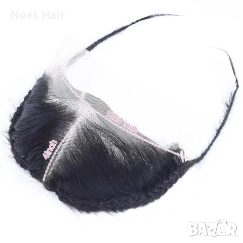 Черно тупе естествен косъм плитки, снимка 2 - Аксесоари за коса - 52897796