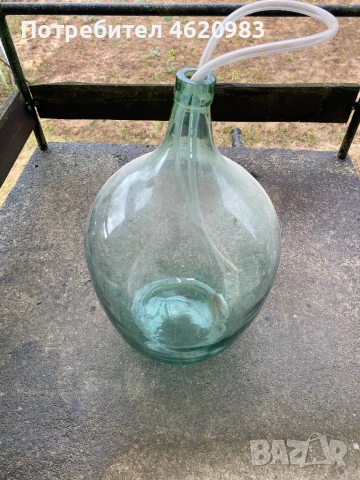 Стара стъклена дамаджана 35-40 литра, снимка 2 - Аксесоари за кухня - 52458112