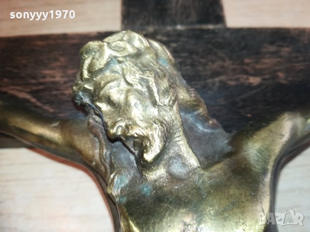 поръчан-тежък масивен кръст-мед/месинг 2301211906, снимка 8 - Колекции - 31530573