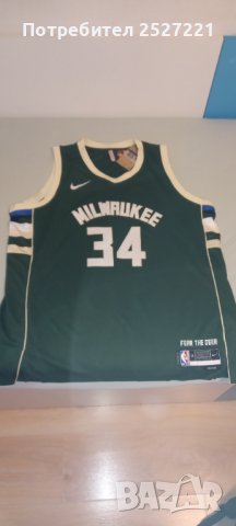 Оригинален потник на Milwauke Bucks Antetokounmpo, снимка 4 - Спортни дрехи, екипи - 44497215