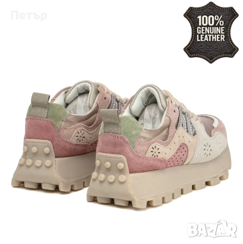 ДАМСКИ МАРАТОНКИ ОТ ЕСТЕСТВЕНА КОЖА , снимка 2 - Маратонки - 54364659