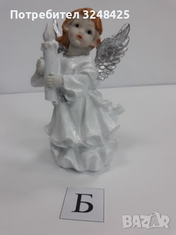 Ангел изправен със свещ- Модел Б, снимка 2 - Статуетки - 37925933