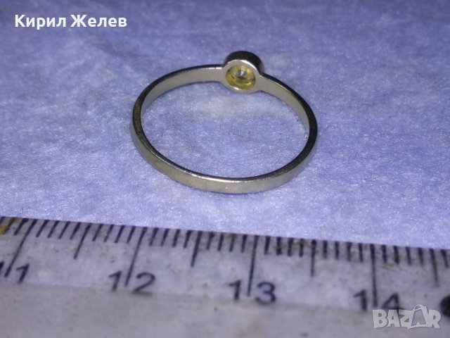 НЕЖЕН СРЕБЪРЕН ПРЪСТЕН Тип ГОДЕЖЕН СРЕБРО 925 с ЮВЕЛИРНО ФАСЕТИРАН БЛЕСТЯЩ КАМЪК ЦИРКОНИЙ 40330, снимка 12 - Пръстени - 42787558