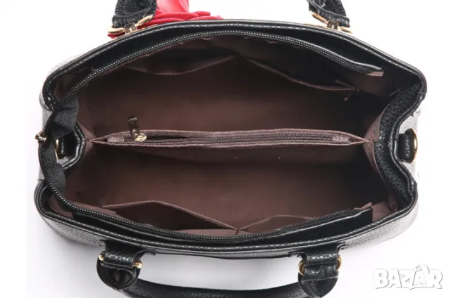 Чанта 3D Rose Black, снимка 4 - Чанти - 47951583