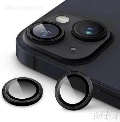 Camera Lens за iPhone 14 / 14 Plus / Черен / Баркод : 2403737, снимка 1 - Стъкла за телефони - 47863773