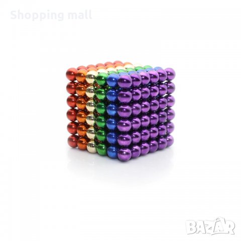 216 Магнитни Топчета (сфери) цветни  5 мм, в метална кутия, снимка 8 - Пъзели - 31426016