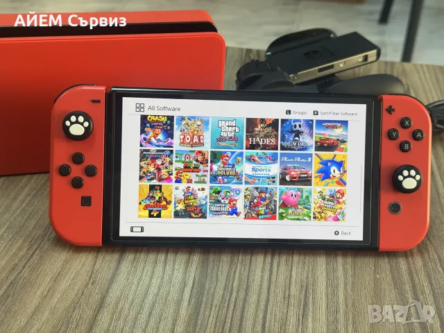 Nintendo Switch OLED с поставен чип и 256GB, снимка 2 - Nintendo конзоли - 55922978